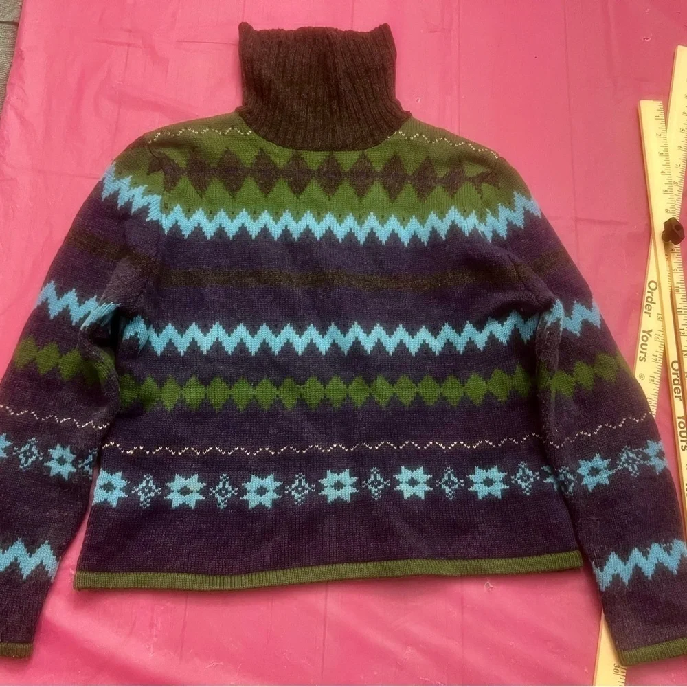 Field Gear Lambswool Blend Striped Sweater Vintage